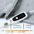 thumbnail image 3 of Twister.CK Electric Weighted Neck Heating Pad for Shoulders, 22"x19" Fast Heating Pad for Pain Relief and Deep Pressure Therapy for Neck Pain and Cramps, Gray, 3 of 8