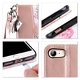 thumbnail image 3 of ULAK Wallet Phone Case for iPhone SE 5G 2022,iPhone SE 2020,iPhone 8 7, Shockproof Kickstand Flip Case for Apple iPhone SE 3 2 Geneneration/7/8 with Credit Card Holder for Girls Women, Pink, 3 of 9