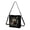 Black-Pug Hole, variant on Dolphin Flowers Print Bucket Crossbody Bag for Women, Casual Vegan Leather Hobo Satchel Purse with Adjustable Strap, Lightweight Sturdy Shoulder Handbag for Travel, Blue