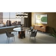 thumbnail image 3 of Modrest Cora 18" Modern Fabric & Leather Upholstered Dining Chair in Gray, 3 of 5