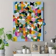 thumbnail image 4 of Abstract Geometric Cubes Canvas Print Wall Art for Living Room Office Dining Room Hallway, 4 of 8