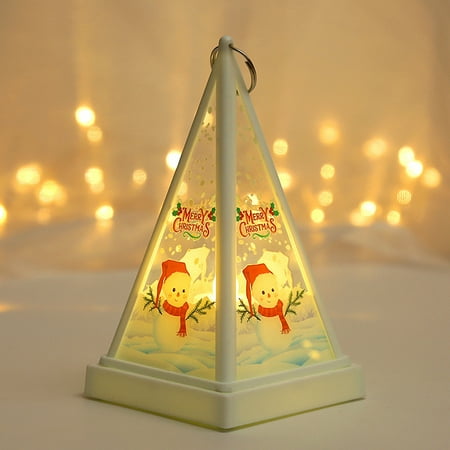 

SONGBIRDTH Night Light Scene Layout Christmas Pattern Useful Santa Claus Snowman Lantern Lamp