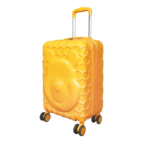 Winnie The Pooh Yellow ABS Hardshell Luggage for Travel