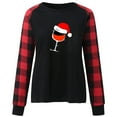 thumbnail image 4 of Timegard Hauts à Manches Longues pour Femmes Imprimé de Noël Col Rond Blouse Ample Confortable Automne Hauts Décontractés, 4 of 5