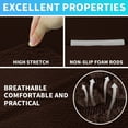 thumbnail image 5 of Debonair Stretch Jacquard Couch Cover with 1 Pillowcase, 1-Piece Soft Sofa Cover, Sofa Slipcover with Anti-Slip Foams, Washable Furniture Protector for Pets (Sofa, Chocolate), 5 of 8