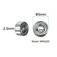 thumbnail image 2 of 20 Packs MR52ZZ Deep Groove Ball Bearings 2x5x2.5mm Chrome Steel Miniature Bearing Double Shielded, P6 (ABEC 3), 2 of 6