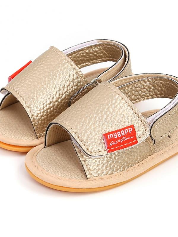 Kids Slide Sandal Summer Beach Water Shoes Casual Slip-On Flat Shoes Slippers 