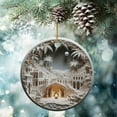thumbnail image 4 of Holloyiver Christmas Easter Nativity Scene Ornaments, Christmas Acrylic 2D Hanging Ornament Pendant for Xmas Tree Birth of Jesus Christian Decor Religious Gift for Family Friends and Christian, 4 of 6