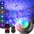 thumbnail image 1 of Projecteur d'Étoiles, Projecteur de Galaxie à LED, Projecteur de Lumière de Nuit à Vagues Océaniques avec Télécommande, Étoile, 1 of 8