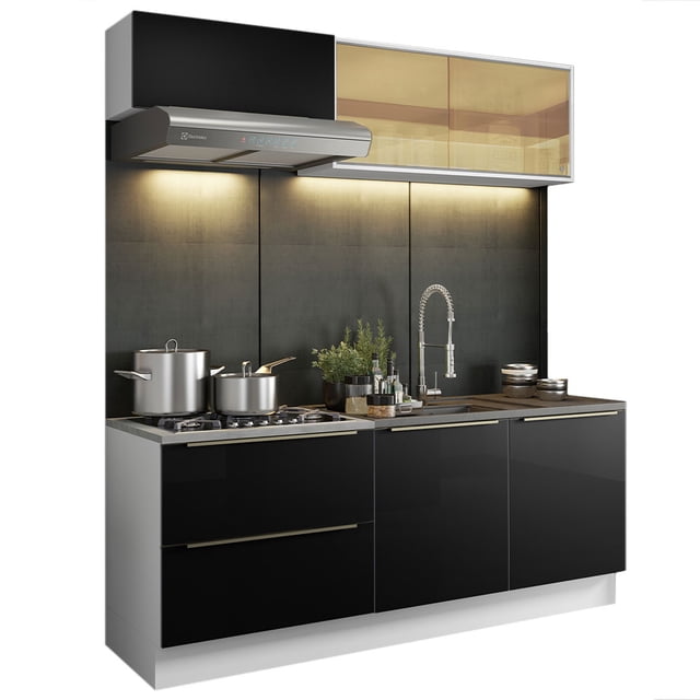 Cocina Integral Completa Modular Madesa Lux 200cm BN 01