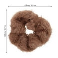 thumbnail image 2 of OUNONA Furry Hair Scrunchy Plush Elastic Hair Tie Hair Accessory Plush Hair Scrunchy Bride Scrunchy Women Hair Ropes Plush Hair Tie Scrunchy Ponytail Holder, 2 of 8