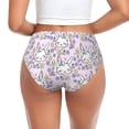 thumbnail image 3 of Womens Underwear Classic Cute Rabbit Flower Pink Cuteness No Show Seamless Underwear for Women, Soft Stretch Women's Panties, Hipster Ladies Panties Bikini Underwear Briefs, 3 of 6