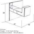 thumbnail image 4 of Towel Hook Home Robe Hooks SUS 304 Stainless Steel Matte Black Finish Multipurpose Wall Hook, 4 of 5