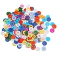 thumbnail image 2 of Mixed Color Resin Buttons, Durable Sturdy Waterproof 15mm Round Resin Buckle 4 Hole Design Colorful  For Clothes Sewing For Crochet, 2 of 8