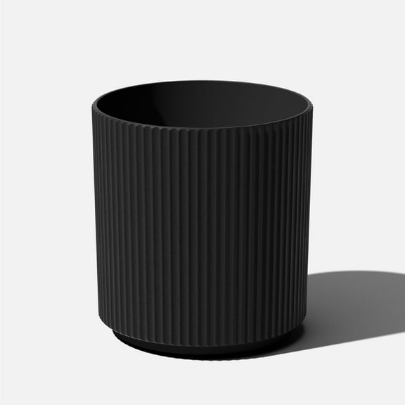 Veradek Demi Series  20" Plastic-Stone Planter - Black