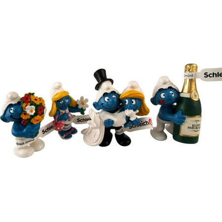 Schleich Smurf Wedding Figurine Set