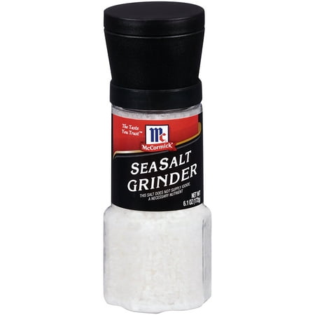 (2 Pack) McCormick Sea Salt Grinder, Mediterranean, 6.1