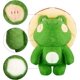 thumbnail image 4 of Cute Frog Plush Doll with Red Mushroom Hat Stuffed Animal Toy Green Crocodile Frog Plush Pillow for Girls(Dark Green Body Red Hat,42 cm/16.5 inch), 4 of 4