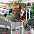 thumbnail image 4 of ZMTECH Ensemble de Mât de Drapeau de 5 Pi avec Lampe Solaire – Ensemble Extérieur en Acier Inoxydable avec Support Réglable à 180°, Sans Enchevêtrement D, 4 of 7