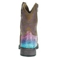 thumbnail image 4 of Roper Western Boots Girls Glitter Rainbow Zip Tan 09-017-1903-2141 TA, 4 of 5
