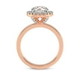 thumbnail image 5 of 1 Carat IGI Certified Radiant Shape Lab Grown Diamond Engagement Ring | 14K Rose Gold | Anna Hidden Accents Halo Lab Diamond Ring | FG-VS1-VS2 Quality Friendly Diamonds, 5 of 5