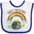 thumbnail image 3 of Inktastic Gigi's Treasure St. Patrick's Day Rainbow and Gold Boys or Girls Baby Bib, 3 of 4