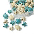 thumbnail image 5 of Jewelry Making Kits DIY Synthetic Turquoise Turtle & Starfish Stretch Bracelet Making Kits 13.5~18x13.5~14x4.5~8mm 26-27s, 5 of 5