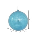thumbnail image 2 of Vickerman 8" Christmas Ornament Ball, Turquoise Shiny Mercury Finish, Shatterproof Plastic, Holiday Christmas Tree Decoration, 2 of 2