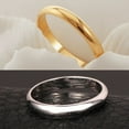 thumbnail image 2 of Yesbay Woman Man Simple Titanium Steel Couple Band Ring Engagement Wedding Jewelry Platinum, 2 of 7