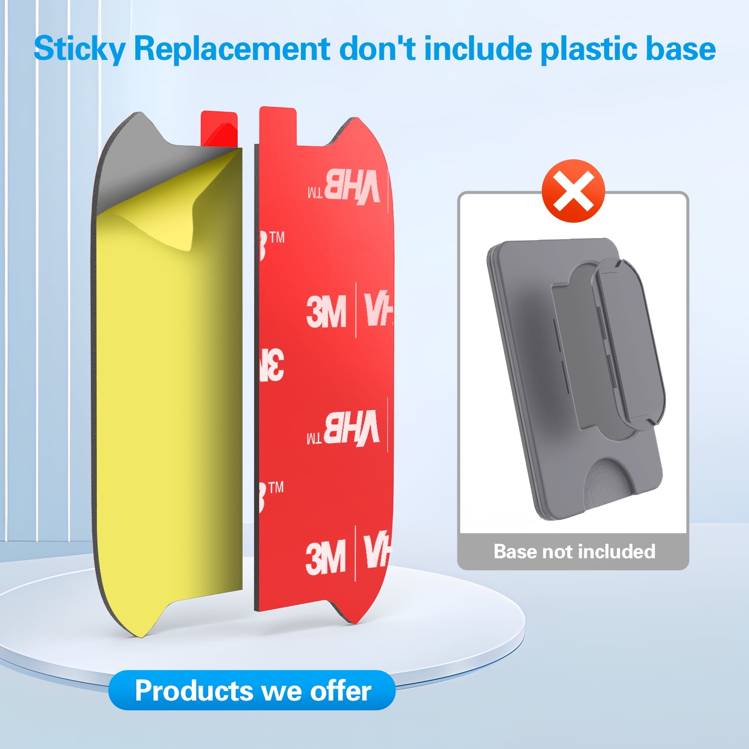 Pop Socket Wallet Popwallet Base Replacement Adhesive Replacement