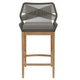 thumbnail image 5 of Modway Wellspring Outdoor Patio Teak Wood Bar Stool in Gray/Graphite, 5 of 5