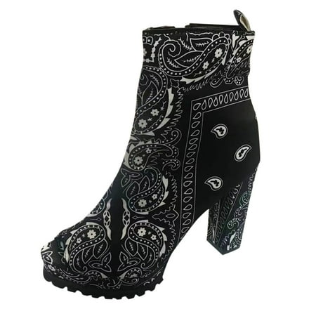

NECHOLOGY Womens Snakeskin Sandals Single Toe Thick Heel Shoes High Boots Peep Ladies Women Zipper Sandals Women 41 Black 7