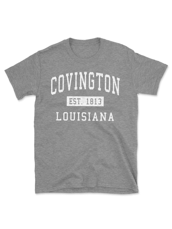 Covington Louisiana Classic Established Men's Cotton T-Shirt