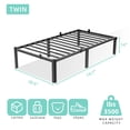 thumbnail image 6 of Fowroa 14 inch Twin Size Bed Frame Metal Platform with Underbed Storage No Box Spring Needed Easy Assembly, 6 of 8