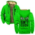 thumbnail image 2 of Jey Uso Yeetin' Ain't Easy Zipper Hoodies Women Men Jacket Parkas Long Sleeve Fashion Streetwear Coat, 2 of 3
