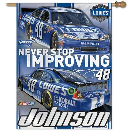 Jimmie Johnson Vertical Flag: 27x37 Banner