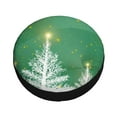 thumbnail image 3 of Easygdp Christmas Green Automobile Tire Dust Cover, 14-17in Spare Tire Cover Universal Fit for Trailer, Car, Truck, SUV, Jeep - 15 inch, 3 of 9