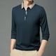 thumbnail image 1 of pstuiky camisa de manga larga para hombre, Pijama deportivo para hombre, para estar en casa, de color liso, con camiseta deportiva de manga larga y cuello vuelto salir tops m, 1 of 9