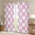 thumbnail image 2 of Castle Fairy Alphabet O Blackout Curtains Set of 2 (52x84 Each) for Children,Geometric Buffalo Window Curtains,Personalized Initial Curtains and Drapes,Ultra Soft Home Decor, 2 of 6