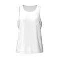 thumbnail image 4 of Easygdp White Men's Tank Top, Sleeveless Muscle T Shirts, Breathable, Quick-Dry, Loose for Gym, Running, Fitness - X-Large, 4 of 9