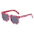 thumbnail image 1 of Minecraft Mosaic Glasses Funny Pixel Sunglasses Eyeglasses Party Photo Props1PcRed, 1 of 3