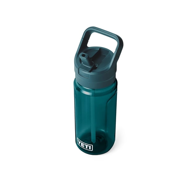 Botella de agua Yeti Yonder de 600 ml/20 oz con tapa de pajita, color agave, verde azulado
