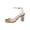 Gold, variant on Silver Women'S Heeled Sandals Clear Strap Square Open Toe Block Heel Clear Heel Versatile Casual Summer Footwear For Daily Outdoor Wear Size 36