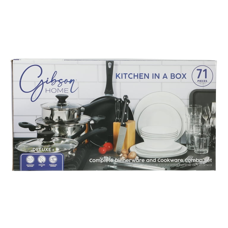 Gibson Home 95-Piece Complete Kitchen in a Box Essential Combo