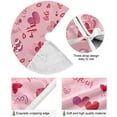thumbnail image 2 of FMSHPON Valentines Mother's Day Hearts Lips Xmas Christmas Tree Skirt Stand Mat for Holiday Party Decoration Indoor Outdoor 36 inches, 2 of 6