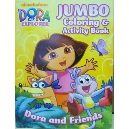 Dora the Explorer Jumbo coloring and Activity Book Toy] Toy] | Walmart