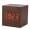 Brun, variante sur Ccdes Réveil Électronique Numérique en Bois 6x6x6 cm pour Bureau, Affichage de la Température à DEL, Commande Vocale, Horloge Numérique, Réveil en Bois
