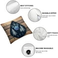 thumbnail image 4 of PIKWEEK  Pillow Covers Dog Paw Printed with Rustic Wood Grain Decorative Throw Pillow Cases for Home Sofa Decor 2pc, 4 of 6