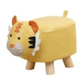 thumbnail image 2 of Reposapiés infantil para cambiar zapatos, antideslizante, decorativo, con forma de animal. tigre amarillo, 2 of 9