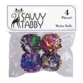 thumbnail image 3 of Savvy Tabby Mylar Balls Cat Toys, 4 Pk, 3 of 3